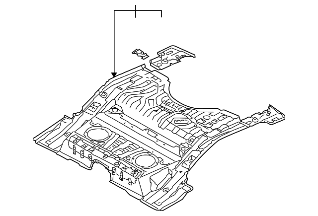 Floor Pan Assembly - Volkswagen (7L0-802-011-E)