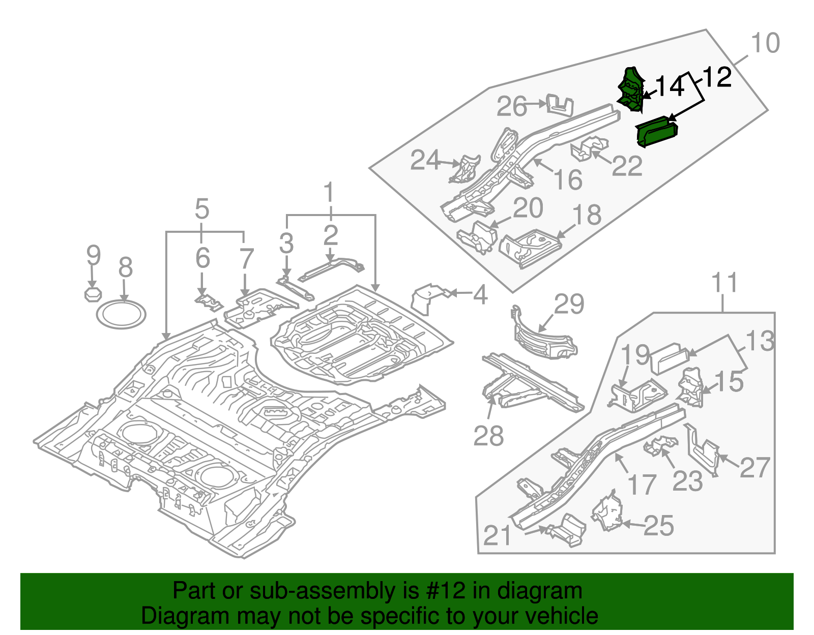 Rear Extension - Volkswagen (7L0-803-998)