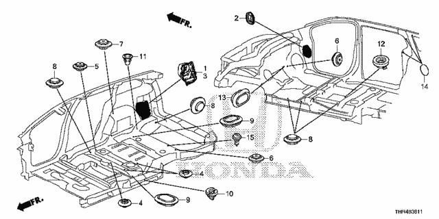 Grommet (Side) for 2021 Honda Odyssey #0