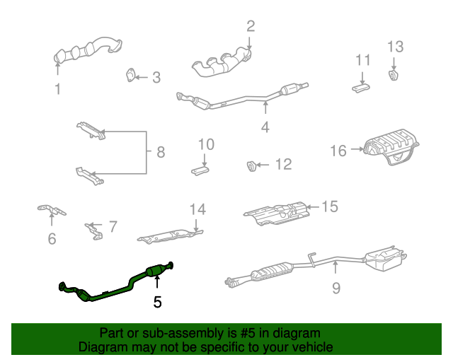 OEM MercedesBenz Catalytic Converter For 20012005 MercedesBenz