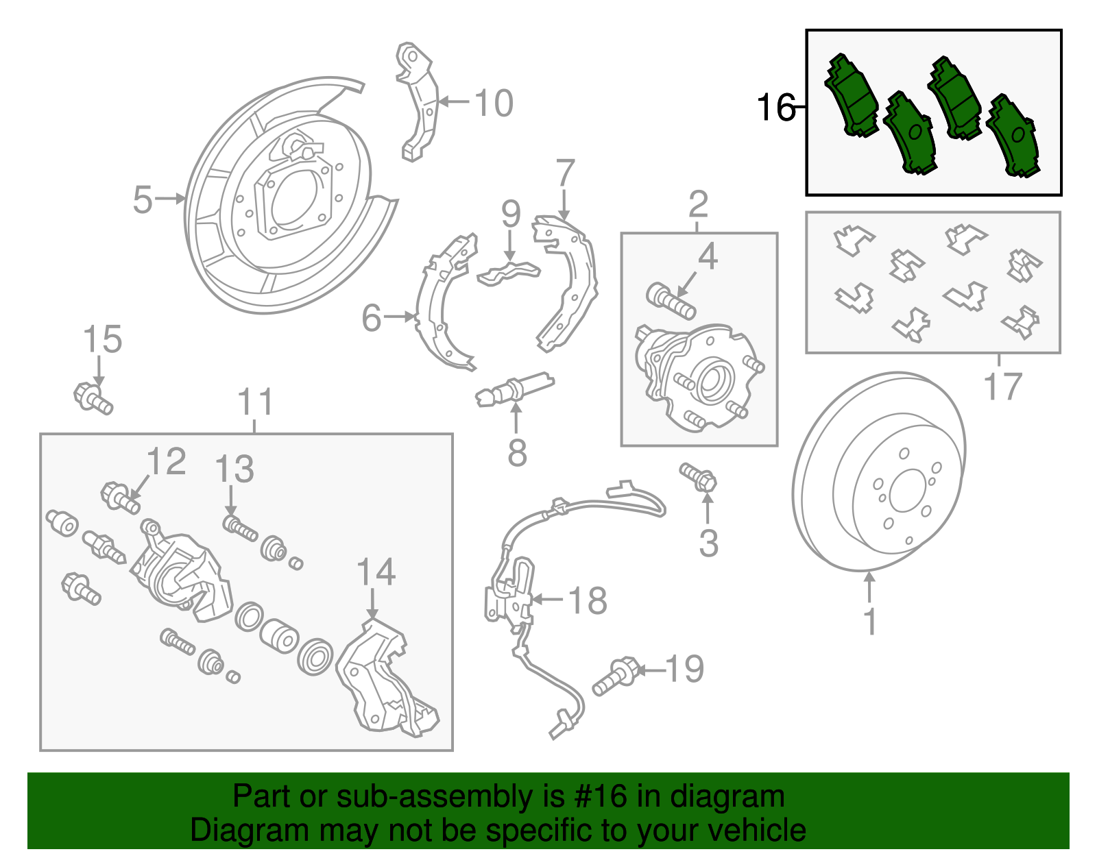 Brake Pads Rear - Toyota (04466-47051)