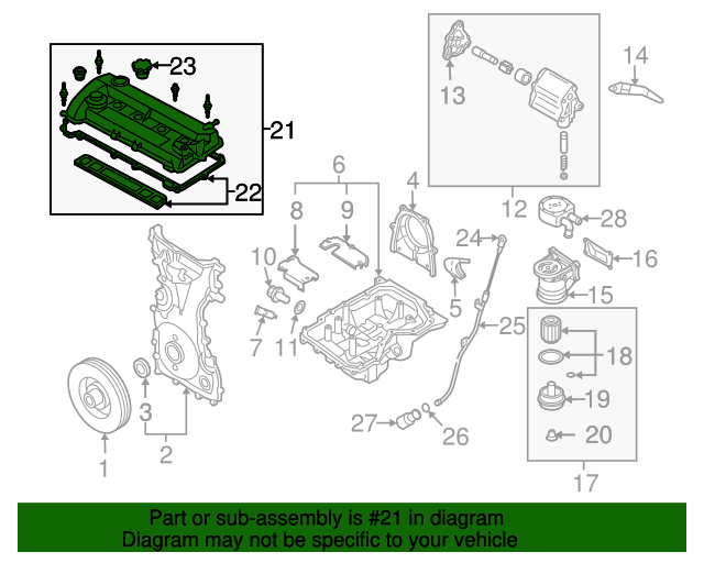 L3BD10210B Valve Cover 20062013 Mazda Mazda Swag