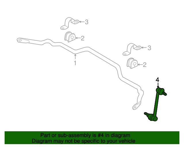 20012004 Ford Escape Stabilizer Link YL8Z5K483AA