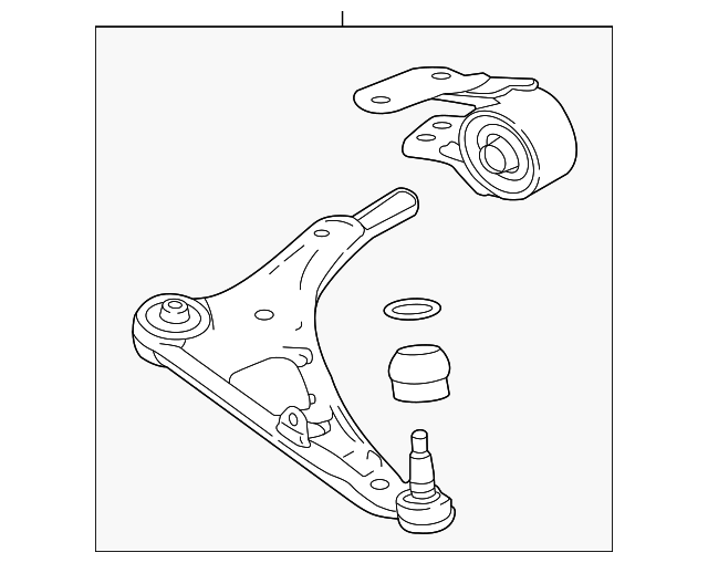20172020 Honda 1722 Honda Ridgeline and 1922 Passport Left Front Lower Control Arm 51360T6Z