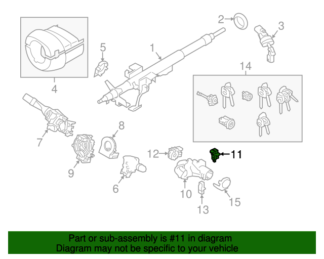 35173AJ001 Shift Interlock Solenoid 20152018 Subaru Quick Subaru Parts