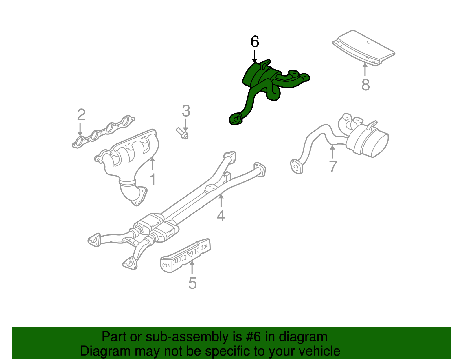 Muffler Assembly, Exhaust Right - GM (88895880)