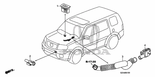Genuine Honda 80533-SZA-A40 Aspirator Hose Genuine Honda 80533-SZA-A40 Aspirator Hose