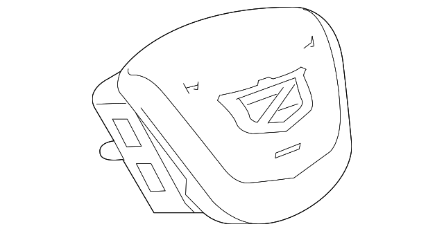 Jet Black Steering Wheel Airbag - GM (84090545)