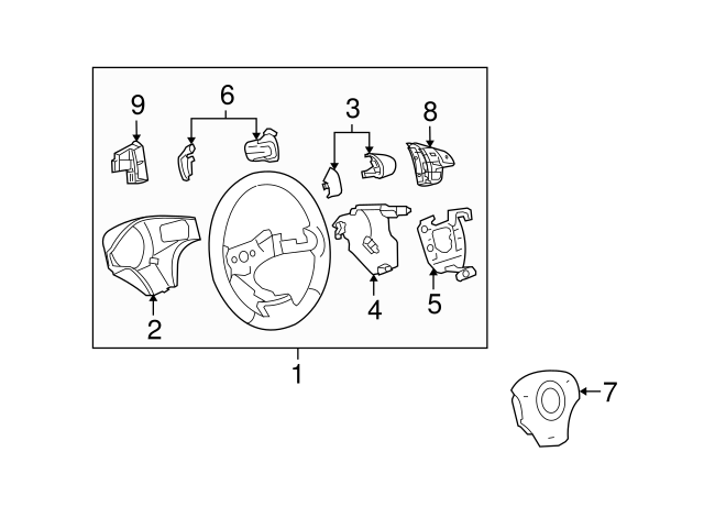 GM Genuine Parts 19149505 Steering Column Shroud GM Genuine Parts 19149505 Steering Column Shroud