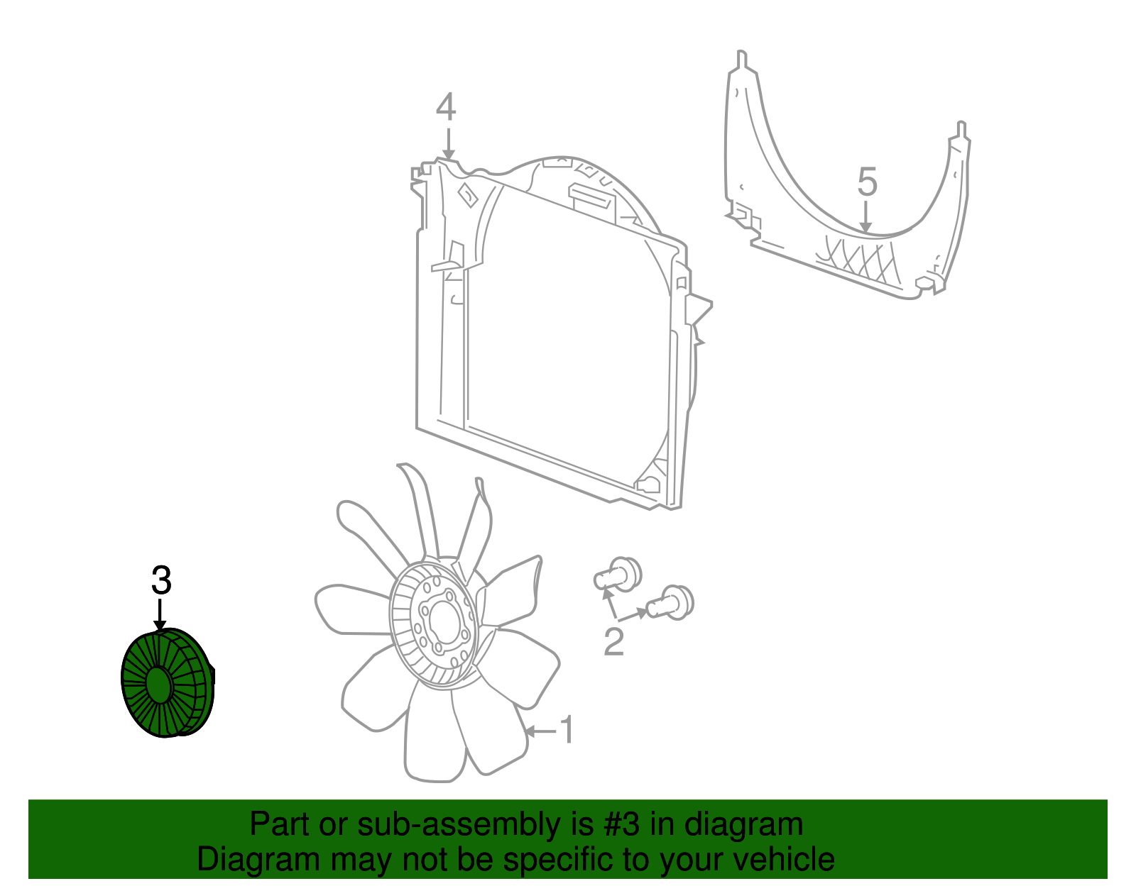 Engine Cooling Fan Clutch - GM (25844696)