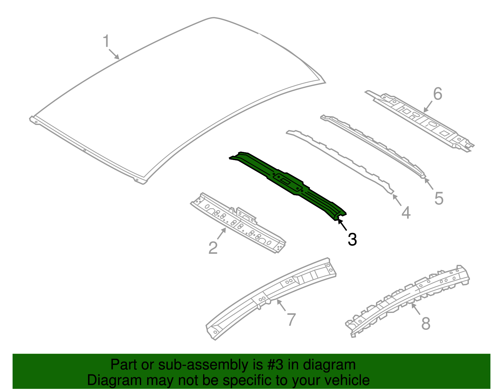 G32553WCMA 20142019 Nissan Versa Note Roof Reinforced Anicra
