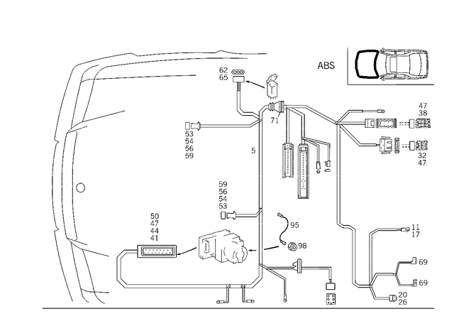 202-540-23-35 - Electric Line 1994-2000 Mercedes-Benz | Mercedes-Benz ...