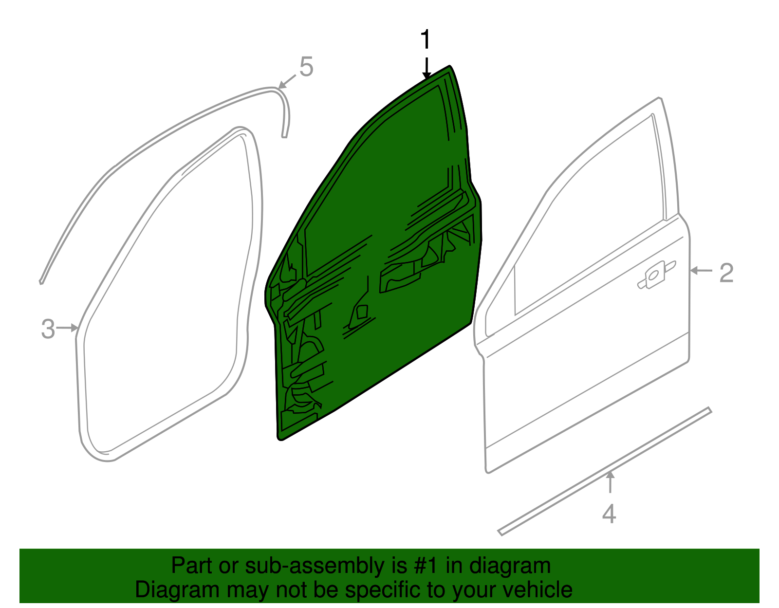 Door, Front Side - GM (93192036)