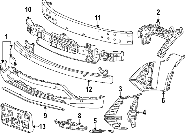 2023-2024 Cadillac LYRIQ F Fascia 87845152 | GM Parts Center