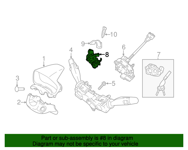 20182022 Hyundai Accent Ignition Switch 81910J0000 OEM Parts Online