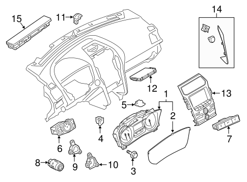 Instruments & Gauges for 2016 Ford Explorer #0