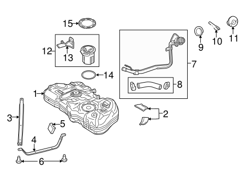 Fuel System Components for 2014 Ford Fiesta TascaParts