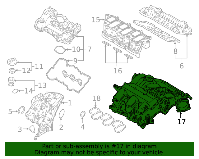 292103CFC1 Intake Plenum 20122023 Hyundai OEM Parts Quick