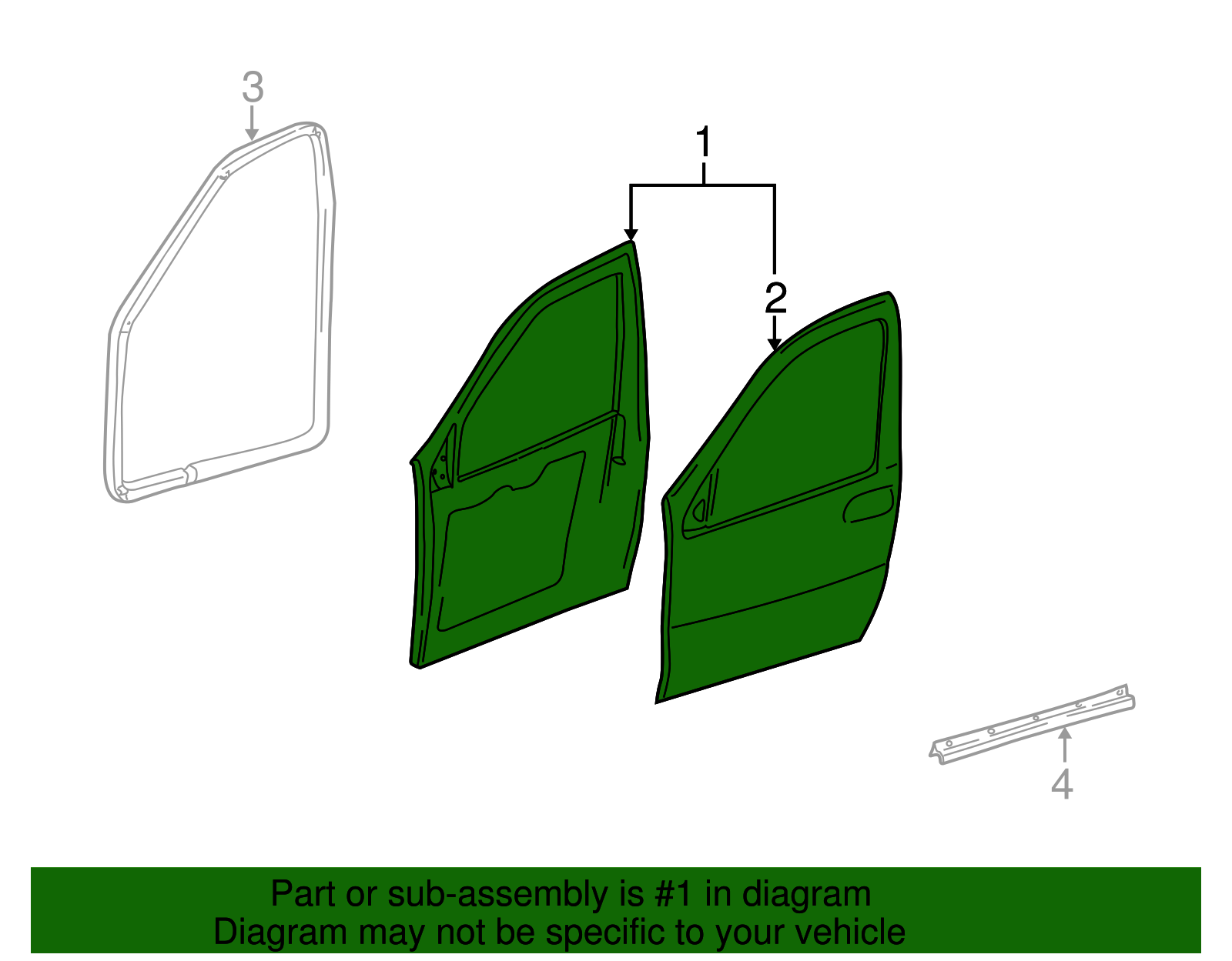 Door Shell - GM (89024087)