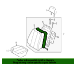Genuine Hyundai 88350-0A200 Seat Back Pad Assembly Front
