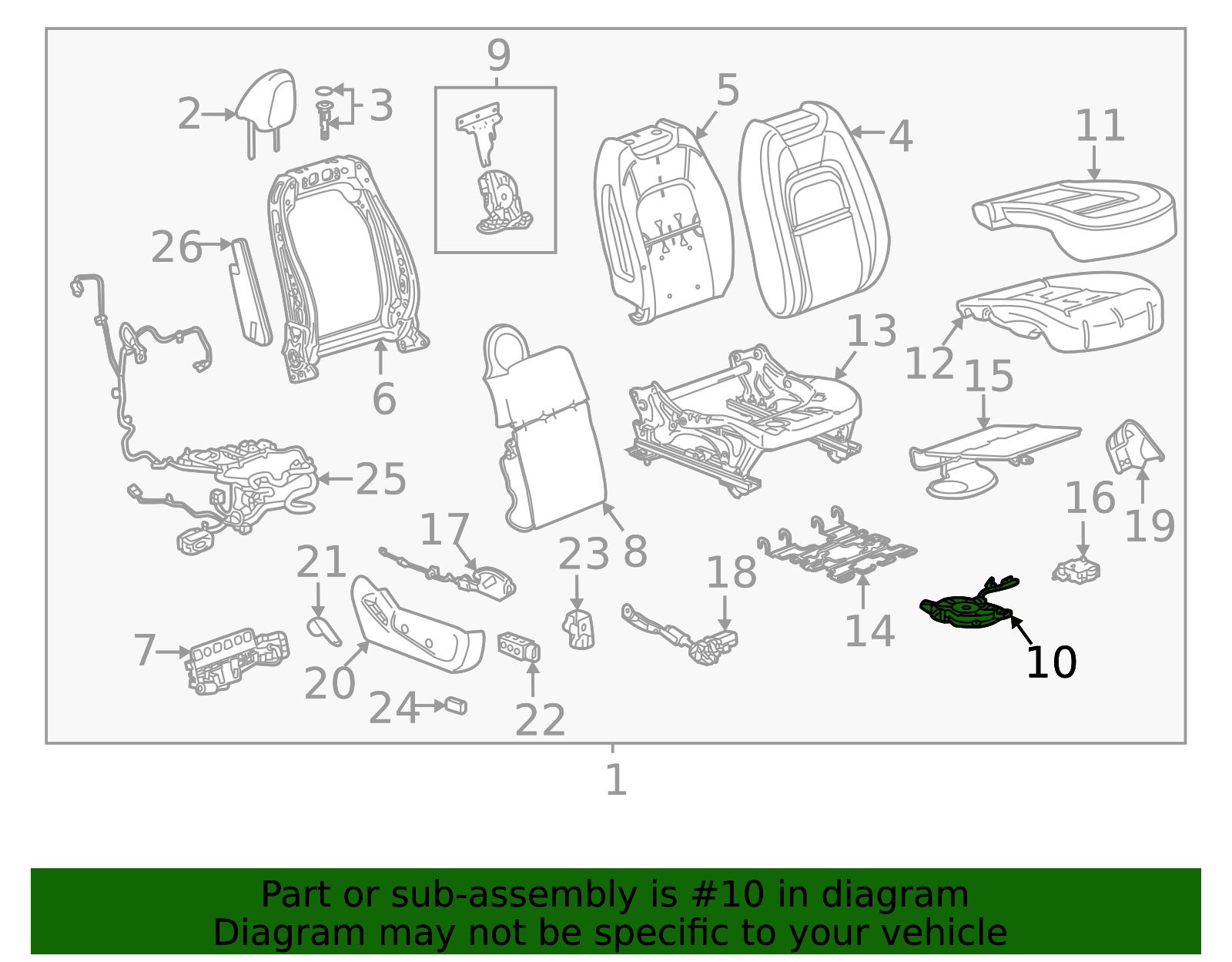 Front Seat Cushion Ventilation Blower - GM (84435485)