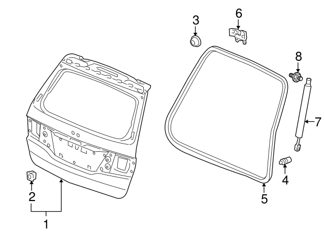 Genuine Honda 74820-SHJ-A21 Tailgate Open Stay Assembly Genuine Honda 74820-SHJ-A21 Tailgate Open Stay Assembly