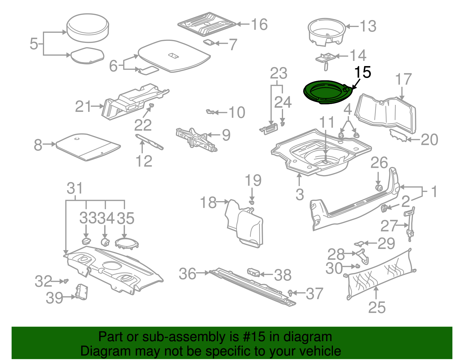 Spare Support - Buick (25766040)