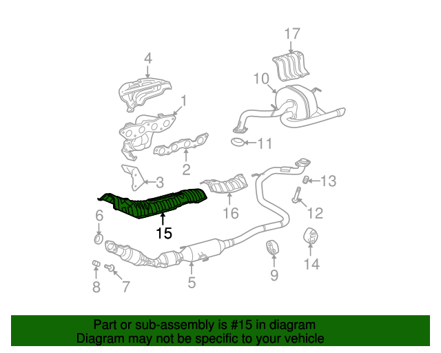 5815152090 Heat Shield 2007 Toyota Yaris Longo Toyota Parts