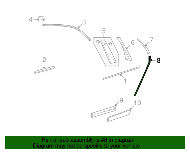 Edge Molding 3D7-853-418-B41