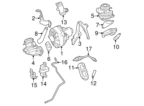 Emission Components for 2009 Mercedes-Benz E 550 #0