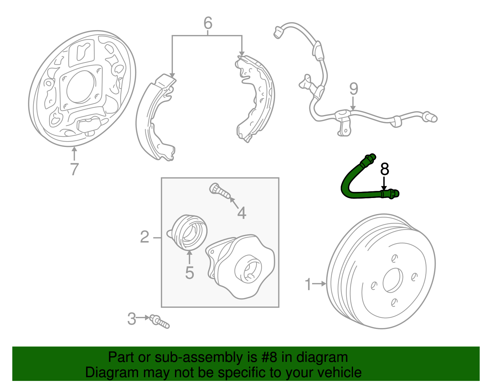 Brake Hose - Scion (90947-02C30)