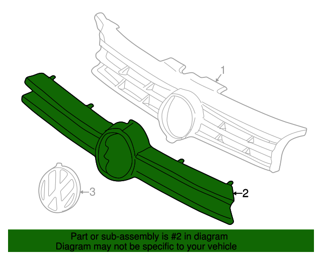 Grille (Unpainted) 1e0853653gru