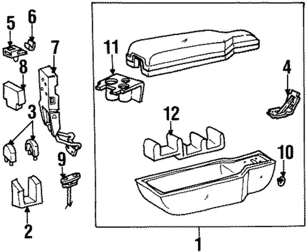Armrest - Ford (YF3Z-54644A22-AAD)