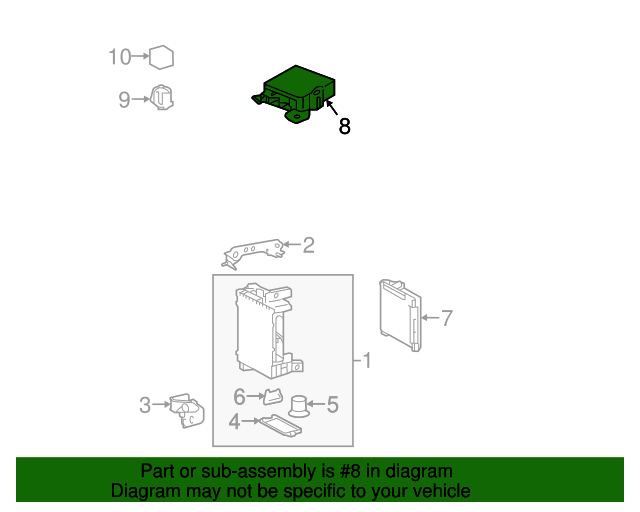 2015 Toyota Yaris Power Steering Control Module 896500D303 XportAuto