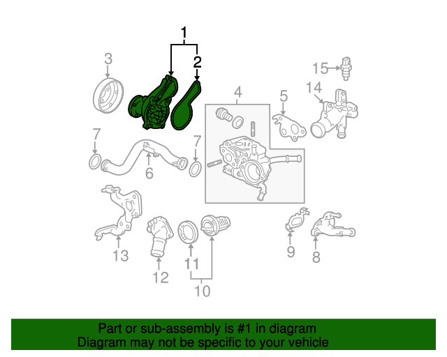 06192R1A305 Water Pump Kit 20062011 Honda Civic Honda Car