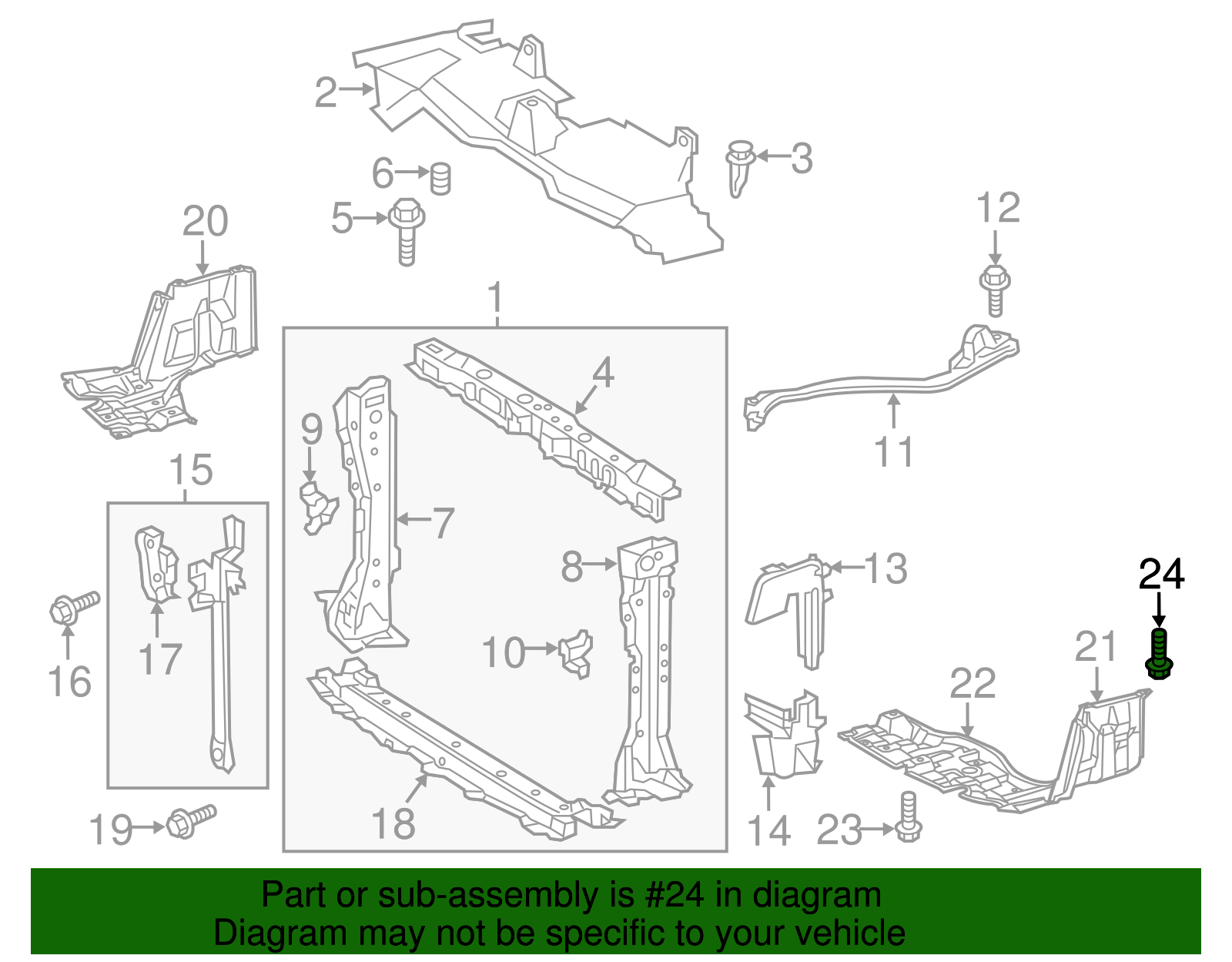 Under Cover Bolt - Scion (90119-A0098)