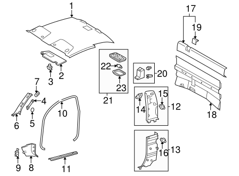 Interior Trim - Cab for 2009 Toyota Tacoma #2