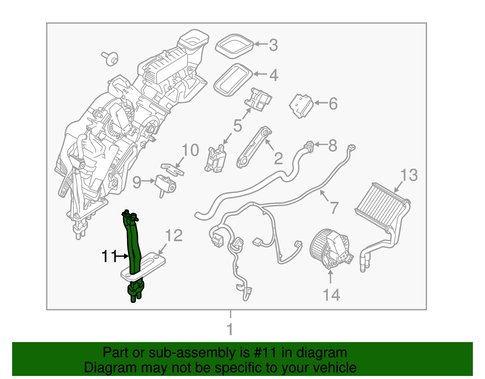 Motorcraft™ Auxiliary A/C Evaporator Hose Assembly - Ford (YF-37306)