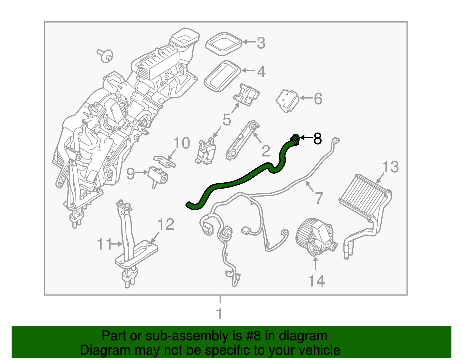 Motorcraft™ A/C Evaporator Temperature Sensor - Ford (YH-1727)