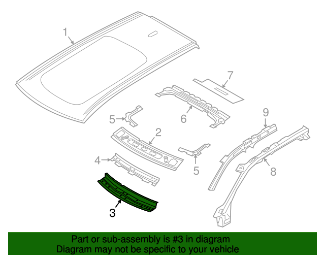 20182020 Volvo XC60 Windshield Header 30747177