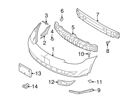 NEW OEM LICENSE PLATE BRACKET SCREW KIT FORD MERCURY VEHICLES #6F9Z-17A386-AA