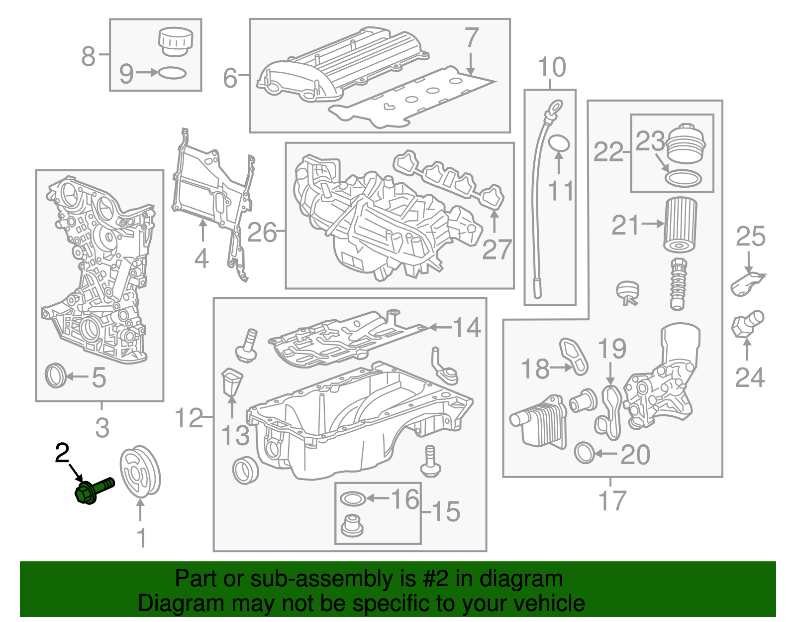 Crankshaft Balancer Bolt - GM (9129242)