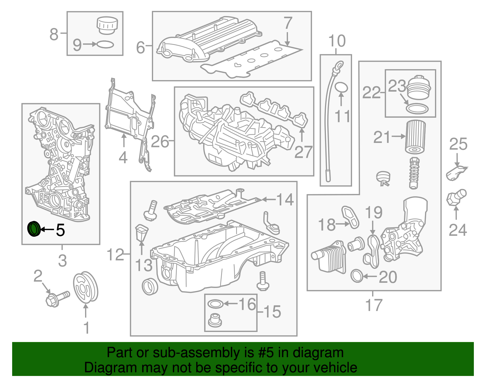 Rear Crankshaft Oil Seal - GM (90325571)