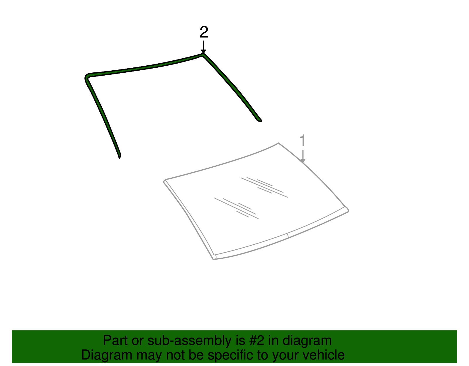 Reveal Molding - Ford (YL2Z-7803144-AA)