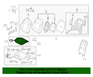 2019-2020 Hyundai Elantra GT Cushion Cover 88260-G3540-PNG | OEM Parts ...
