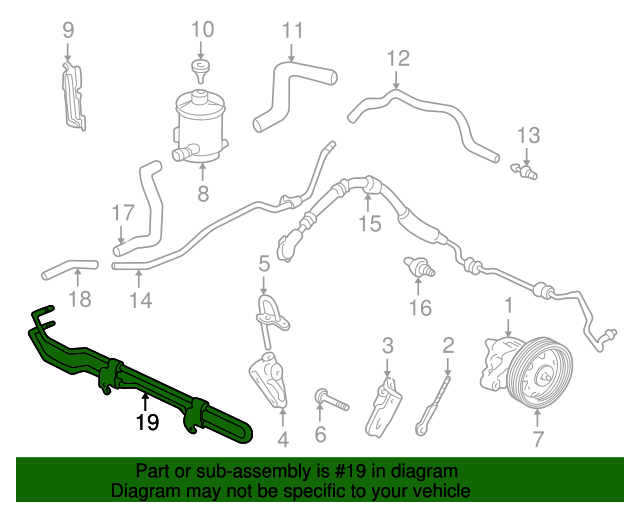 53765S0XA00 Cooler, Power Steering Oil 19992004 Honda Odyssey