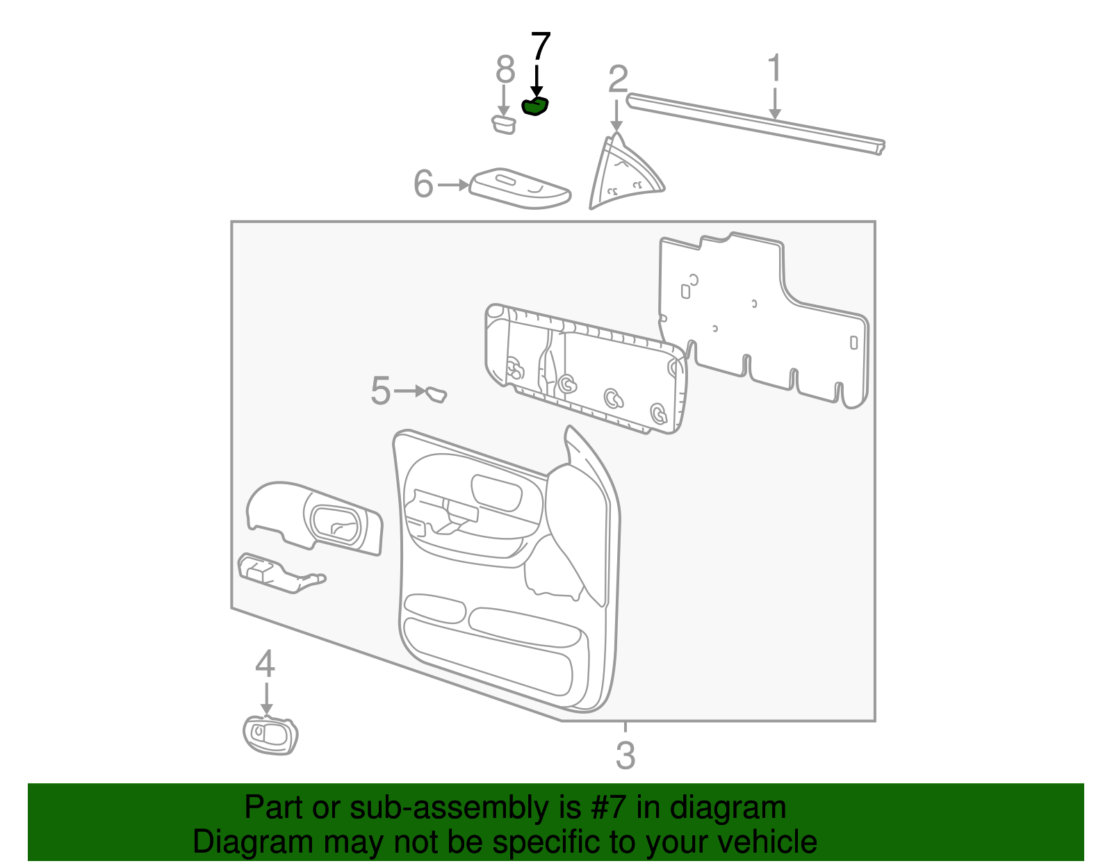 Lock Switch - Ford (YL3Z-14028-AB)