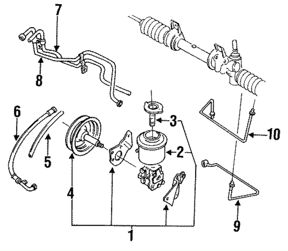 Power Steering Pump - Ford (E9JY-3A674-A)