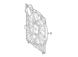 thumbnail image 2 of AM Autoparts Engine Radiator Cooling Fan Assembly For Mercedes-Benz (2010-2019) - 212906100280 2 of 6