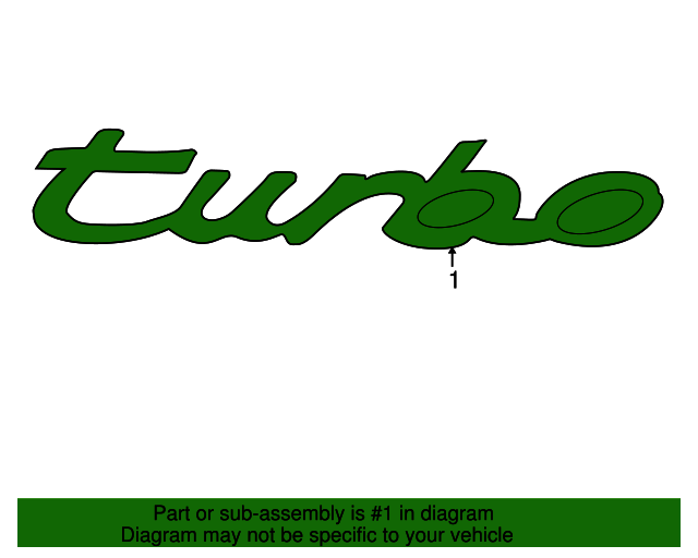 986-559-243-01 - Deck Lid Emblem 2004-2013 Porsche | AutoNationParts.com